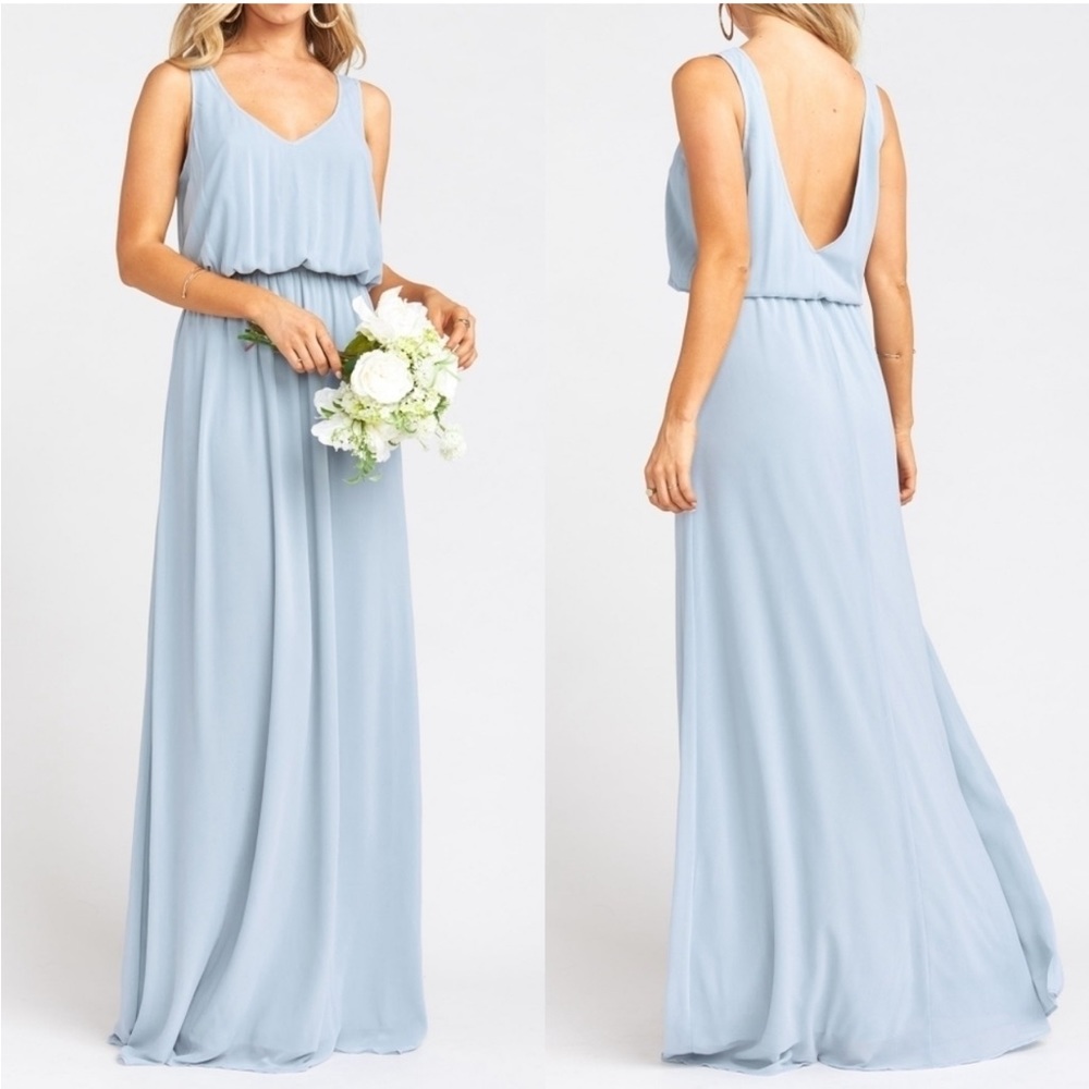 Show Me Your Mumu steel blue Maxi dress